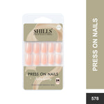 Glossy Solid Color Nails Square(SPN553-SPN578) - Shills Professional