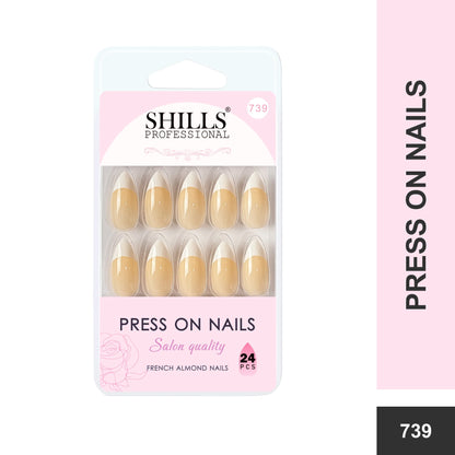 French Nails Sharp Almond (SPN734-SPN746) - Shills Professional