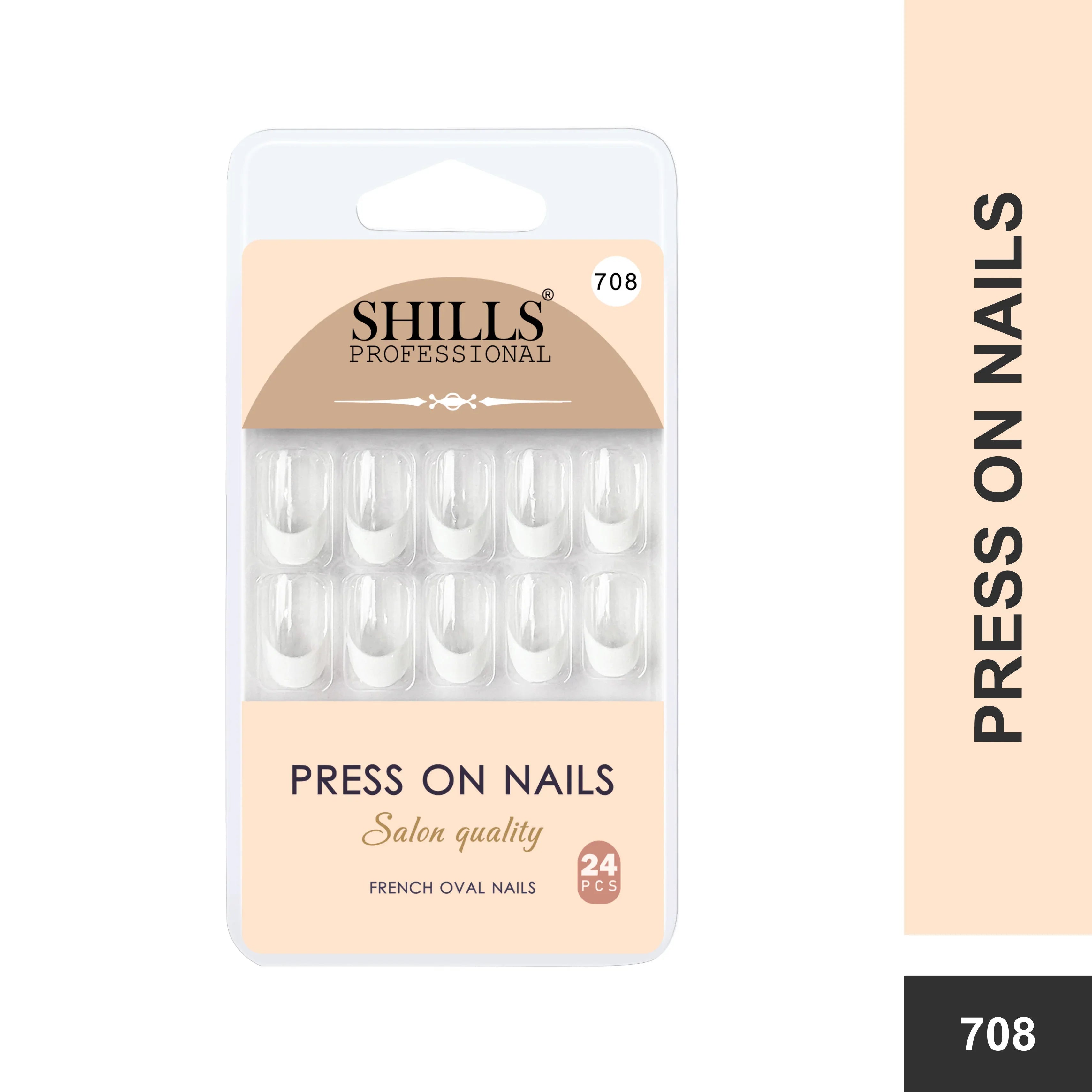 Press On Nail Arts Oval(SPN708-SPN720) - Shills Professional