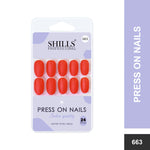 Matte Solid Color Nails Oval(SPN657-SPN666) - Shills Professional