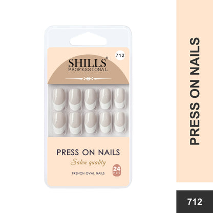 Press On Nail Arts Oval(SPN708-SPN720) - Shills Professional