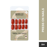 Glossy Solid Color Nails Square(SPN579-SPN604) - Shills Professional