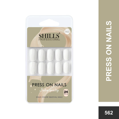 Glossy Solid Color Nails Square(SPN553-SPN578) - Shills Professional