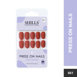 Matte Solid Color Nails Oval(SPN657-SPN666) - Shills Professional