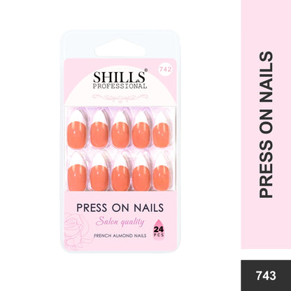 French Nails Sharp Almond (SPN734-SPN746) - Shills Professional