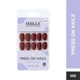 Matte Solid Color Nails Oval(SPN657-SPN666) - Shills Professional