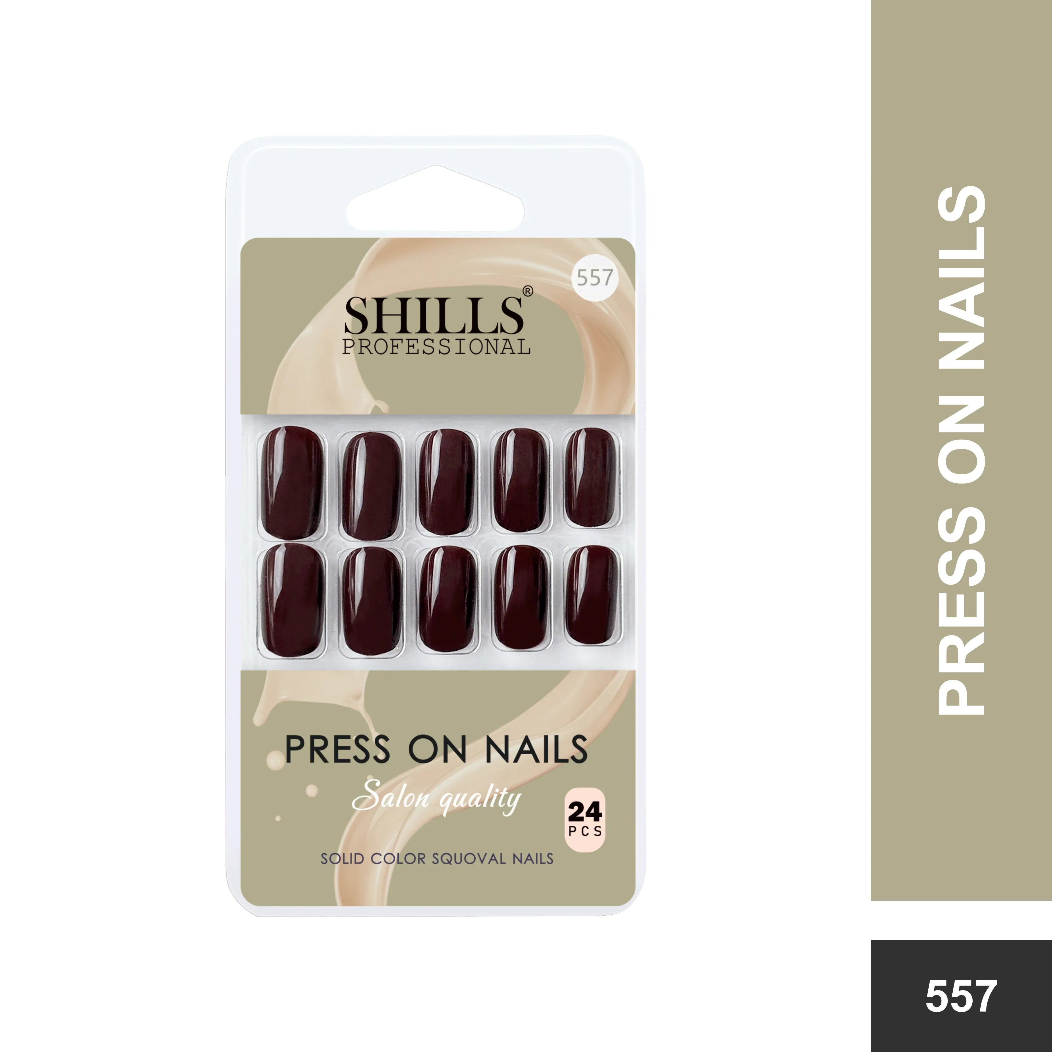 Glossy Solid Color Nails Square(SPN553-SPN578) - Shills Professional