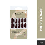 Glossy Solid Color Nails Square(SPN553-SPN578) - Shills Professional