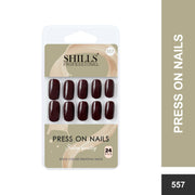 Glossy Solid Color Nails Square(SPN553-SPN578) - Shills Professional