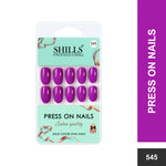 Glossy Solid Color Nails Oval(SPN527-SPN552) - Shills Professional