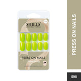 Glossy Solid Color Nails Square(SPN579-SPN604) - Shills Professional
