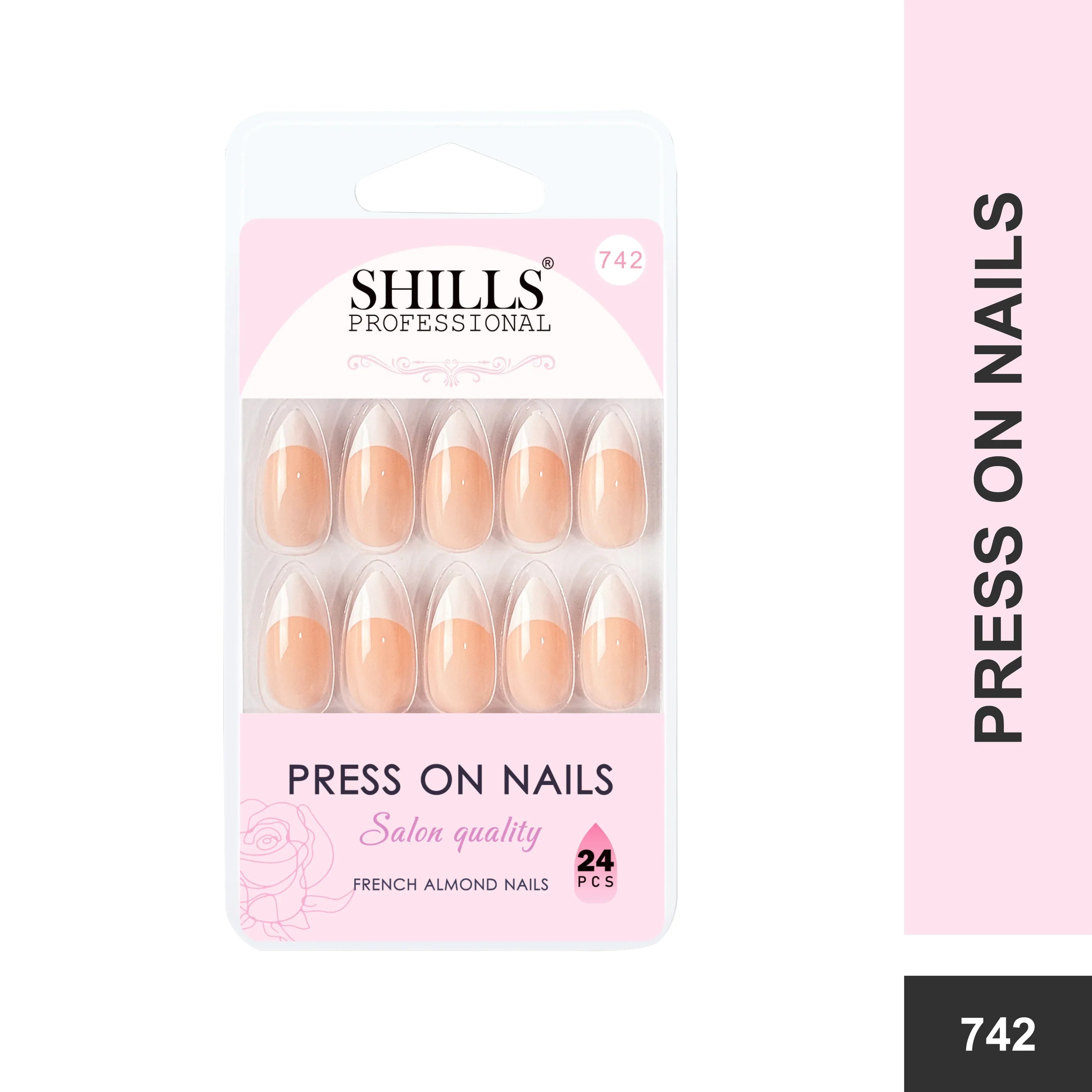 French Nails Sharp Almond (SPN734-SPN746) - Shills Professional