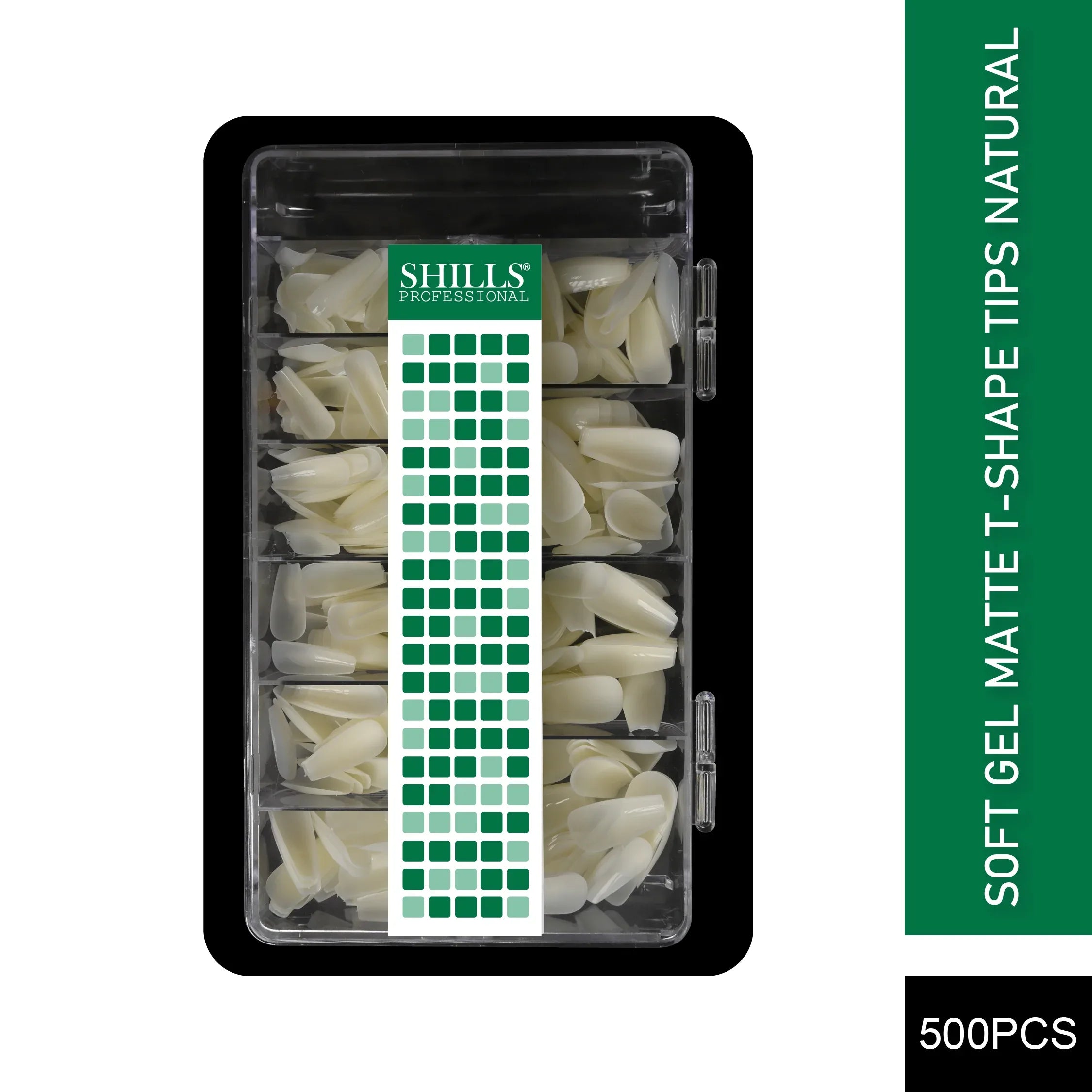 Soft Gel Matte T-Shape Tips-PT19-NATURAL - Shills Professional
