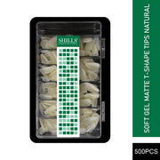 Soft Gel Matte T-Shape Tips-PT19-NATURAL