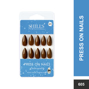 Glossy Solid Color Nails Sharp Almond(SPN605-SPN630)
