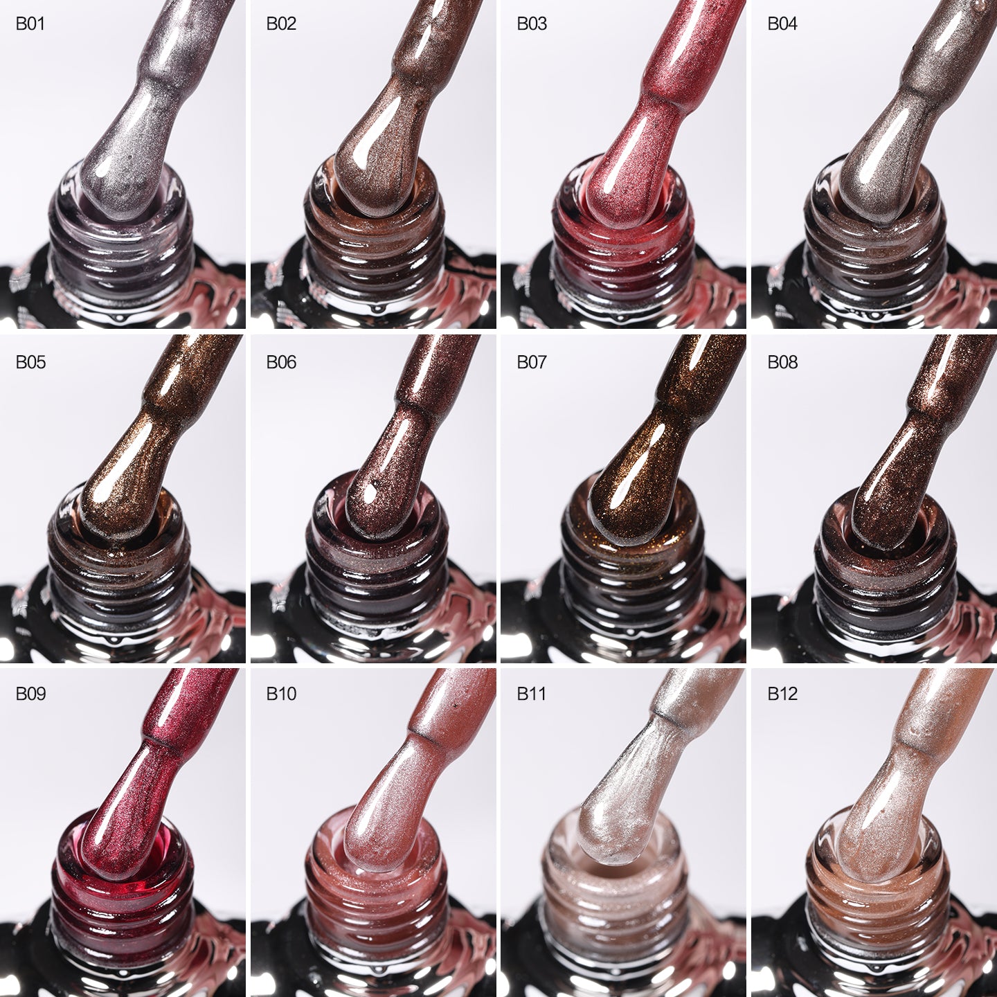 BURNT TEA MOCHA CAT EYE GEL POLISH SET