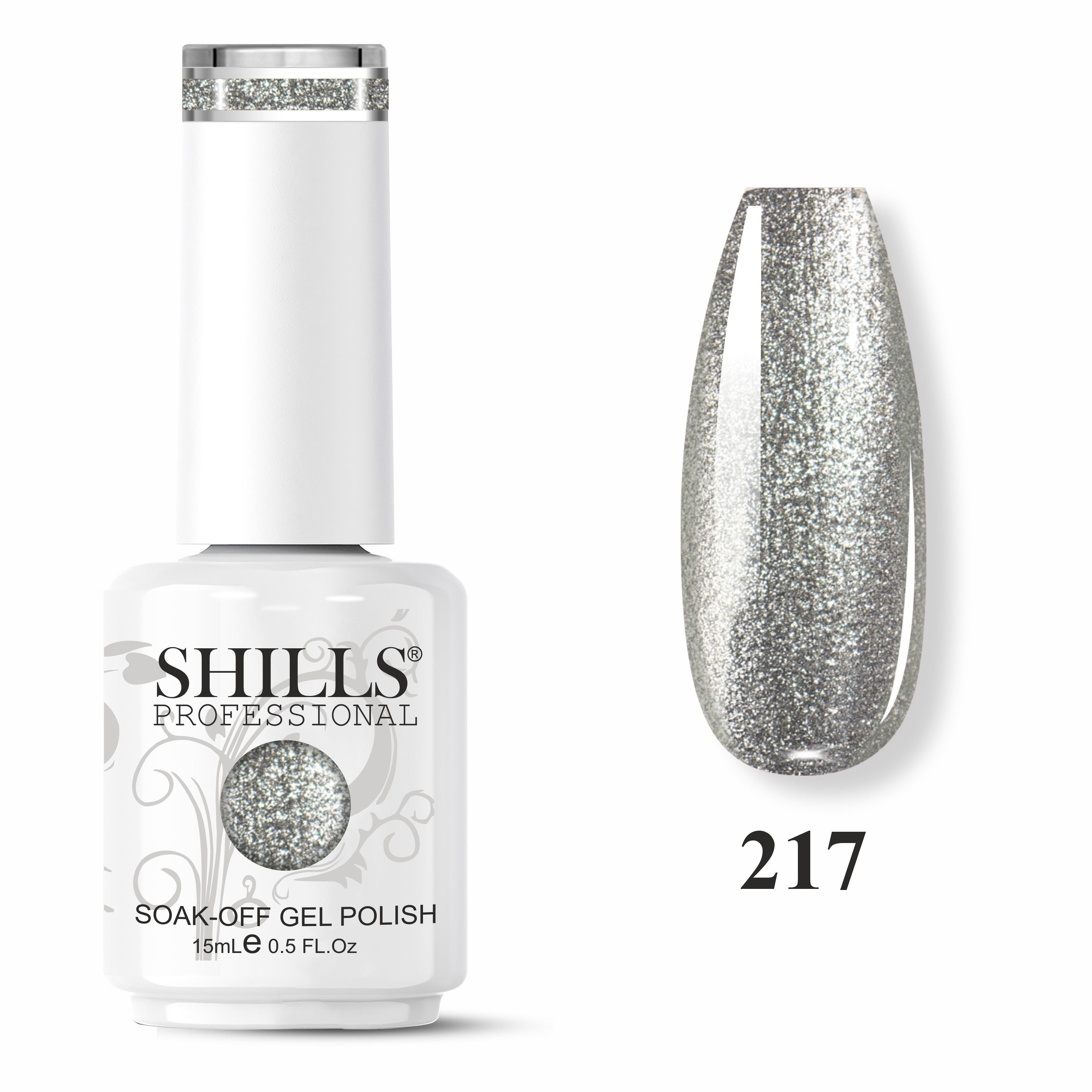 SHILLS PROFESSIONAL UV/LED Glitter Gel Polish 15ml