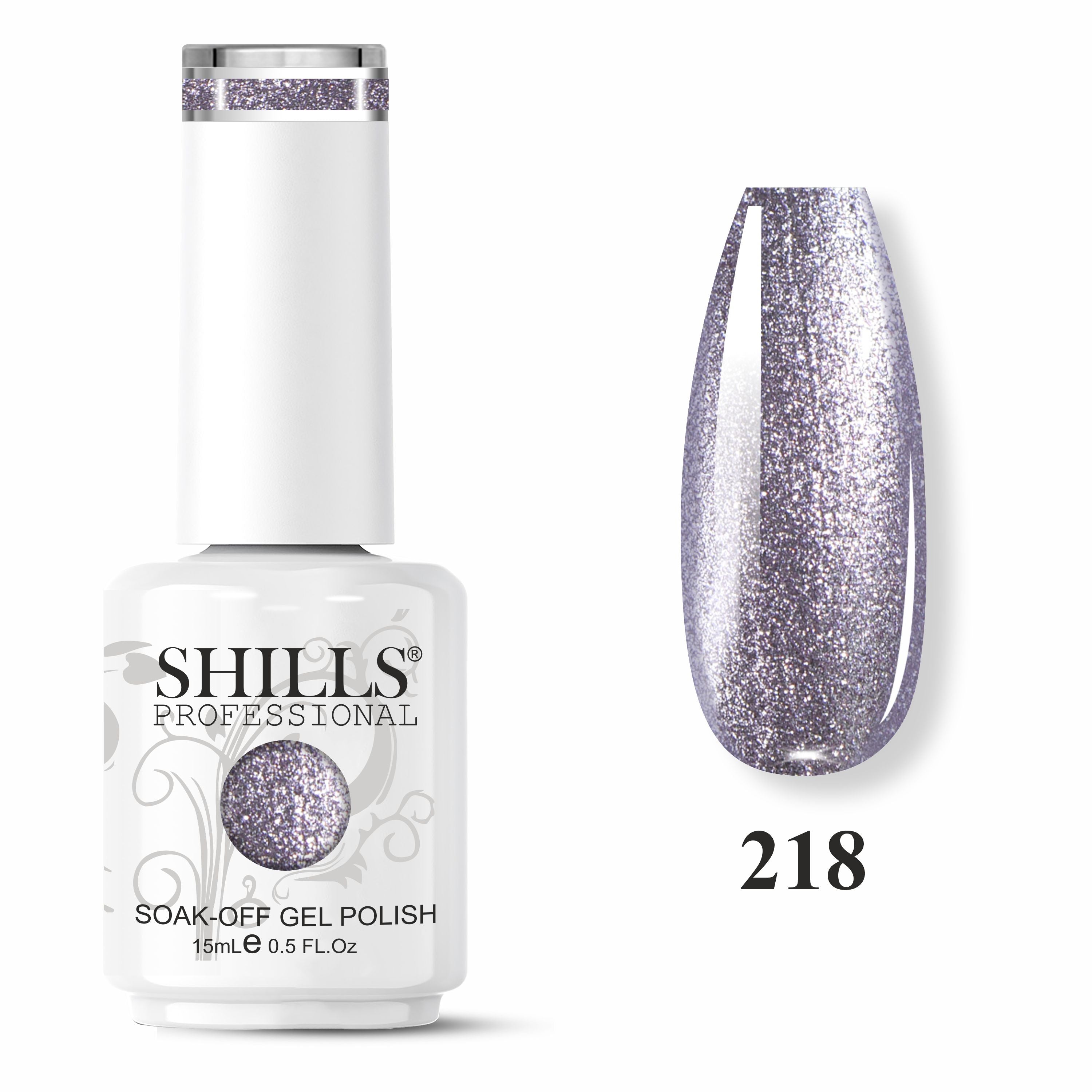 SHILLS PROFESSIONAL UV/LED Glitter Gel Polish 15ml