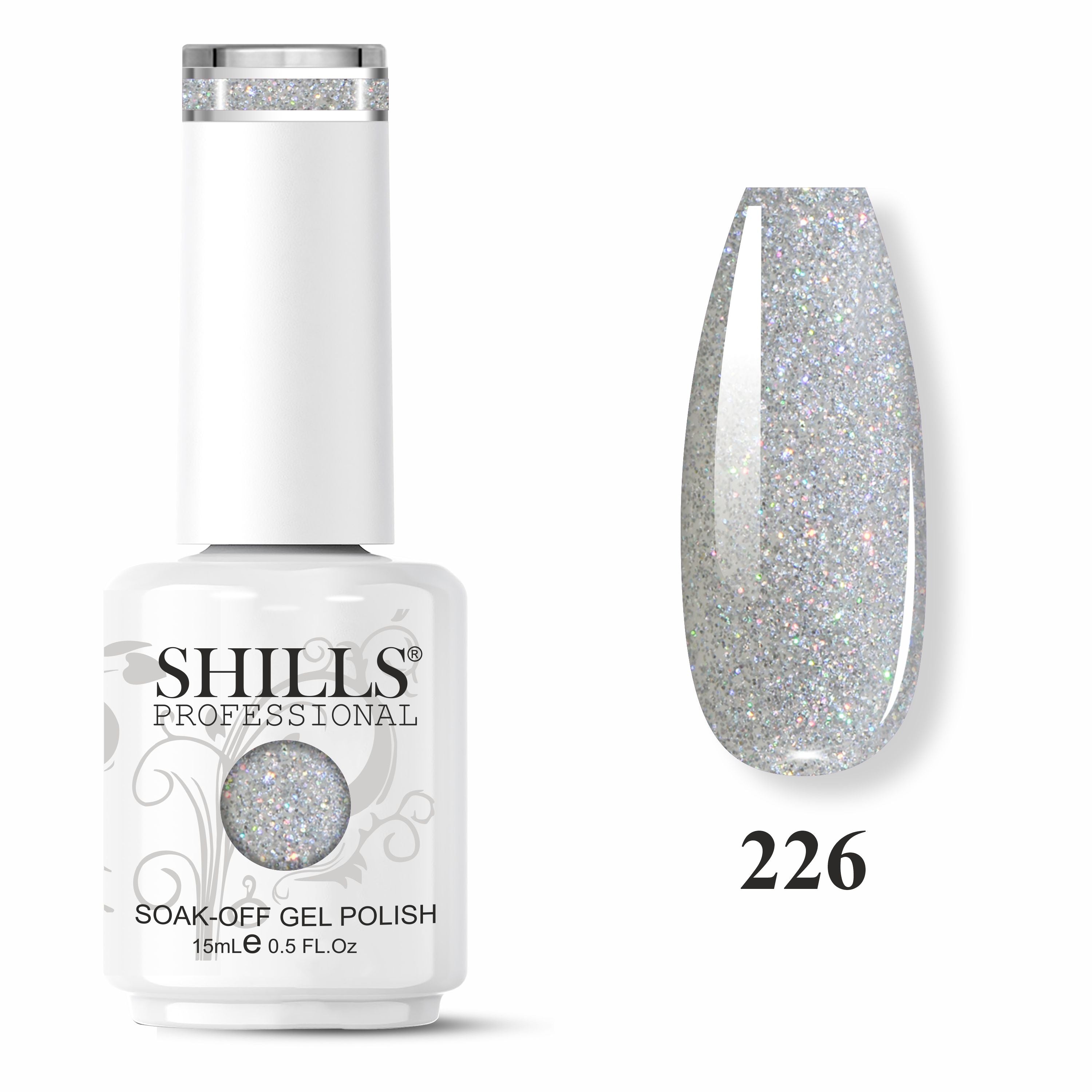 SHILLS PROFESSIONAL UV/LED Glitter Gel Polish 15ml
