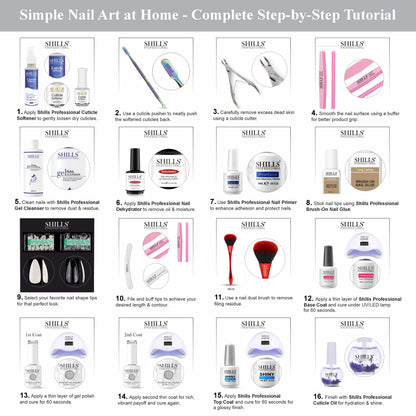 SHILLS PROFESSIONAL UV/LED Glitter Gel Polish 15ml