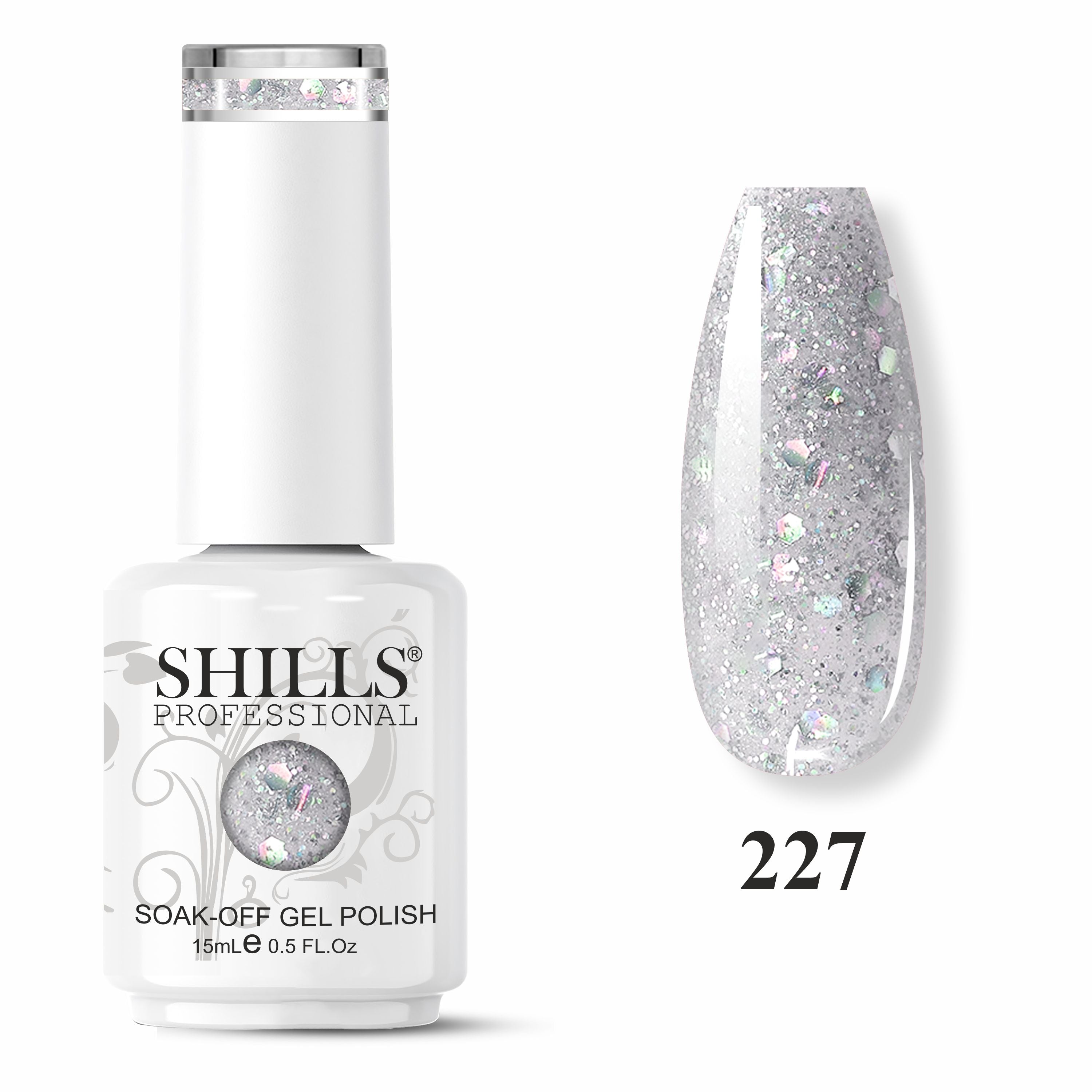 SHILLS PROFESSIONAL UV/LED Glitter Gel Polish 15ml