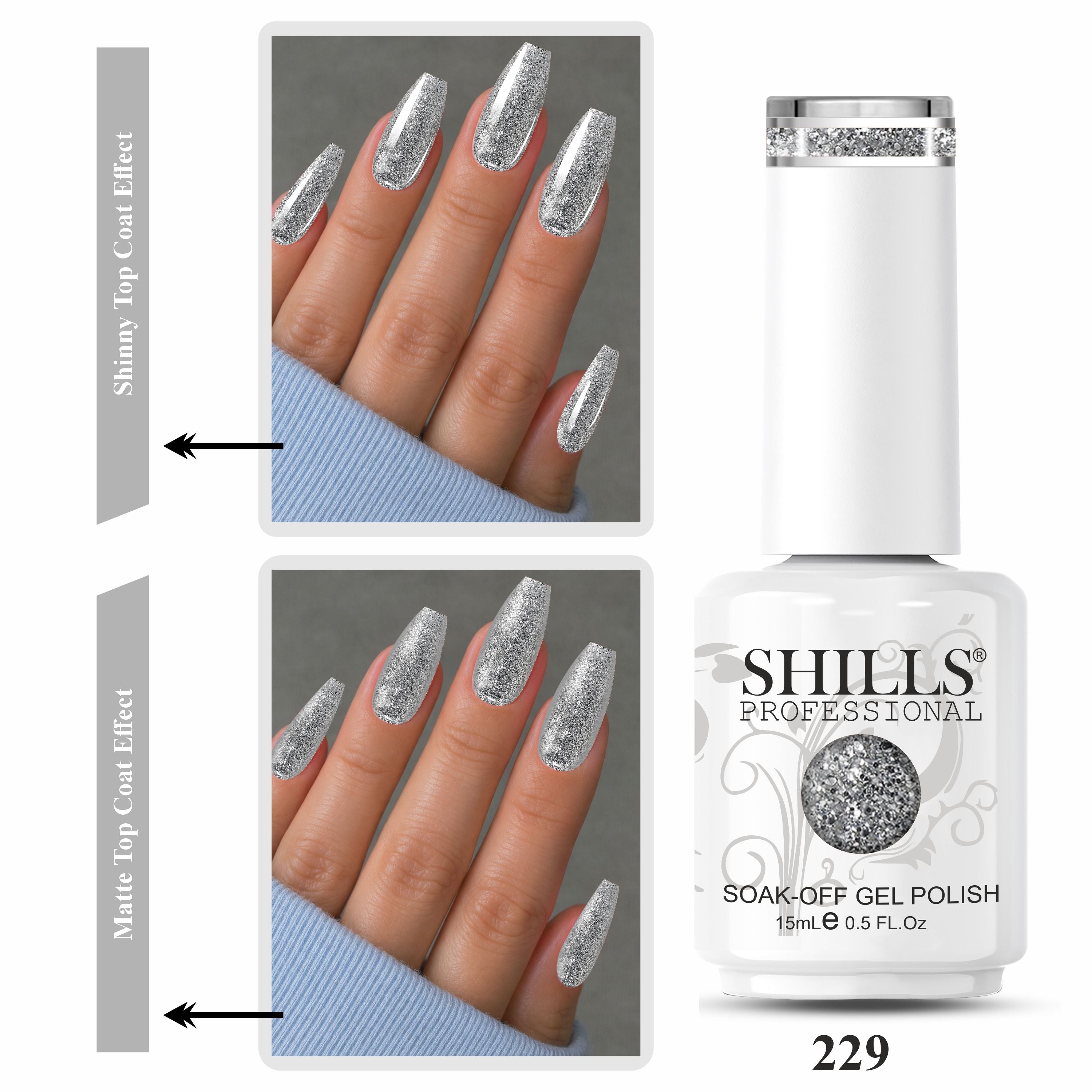 SHILLS PROFESSIONAL UV/LED Platinum Gel Polish 15ml