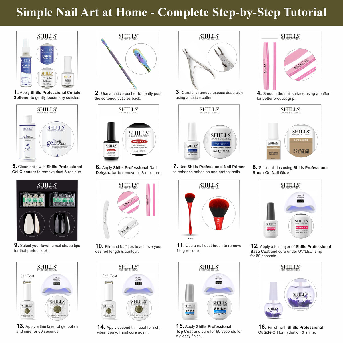 SHILLS PROFESSIONAL UV/LED Platinum Gel Polish 15ml