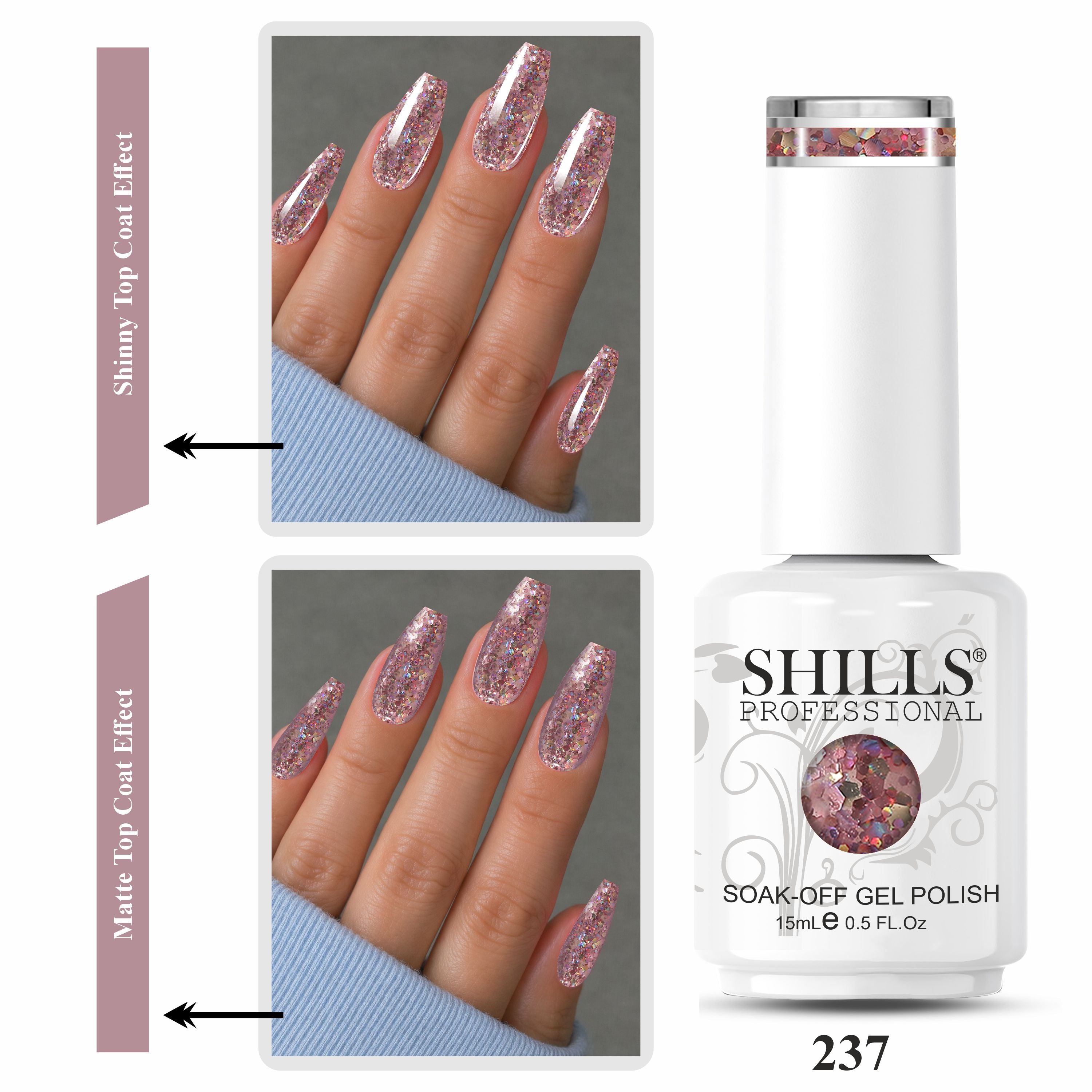 SHILLS PROFESSIONAL UV/LED Shiny Diamond Gel Polish 15ml