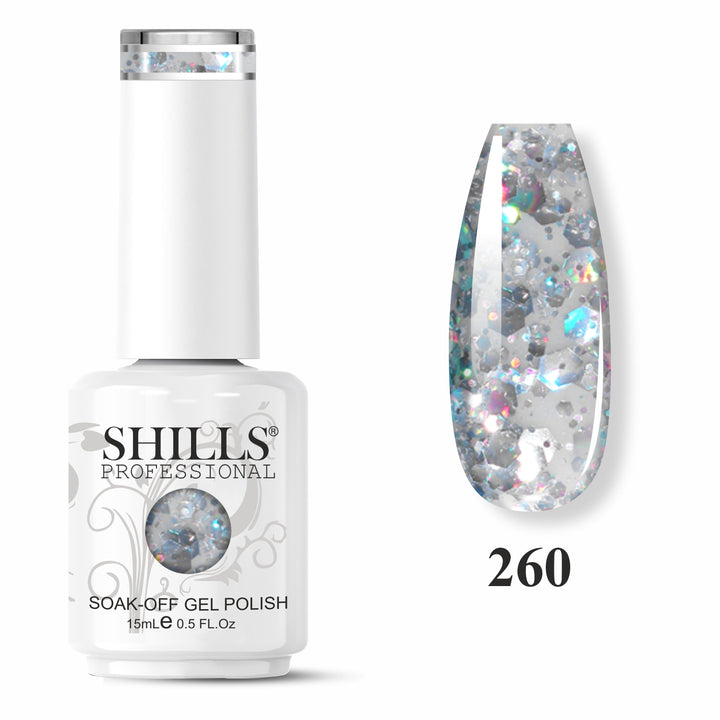 SHILLS PROFESSIONAL Laser Glitter UV/LED Gel Nail Polish 15ml
