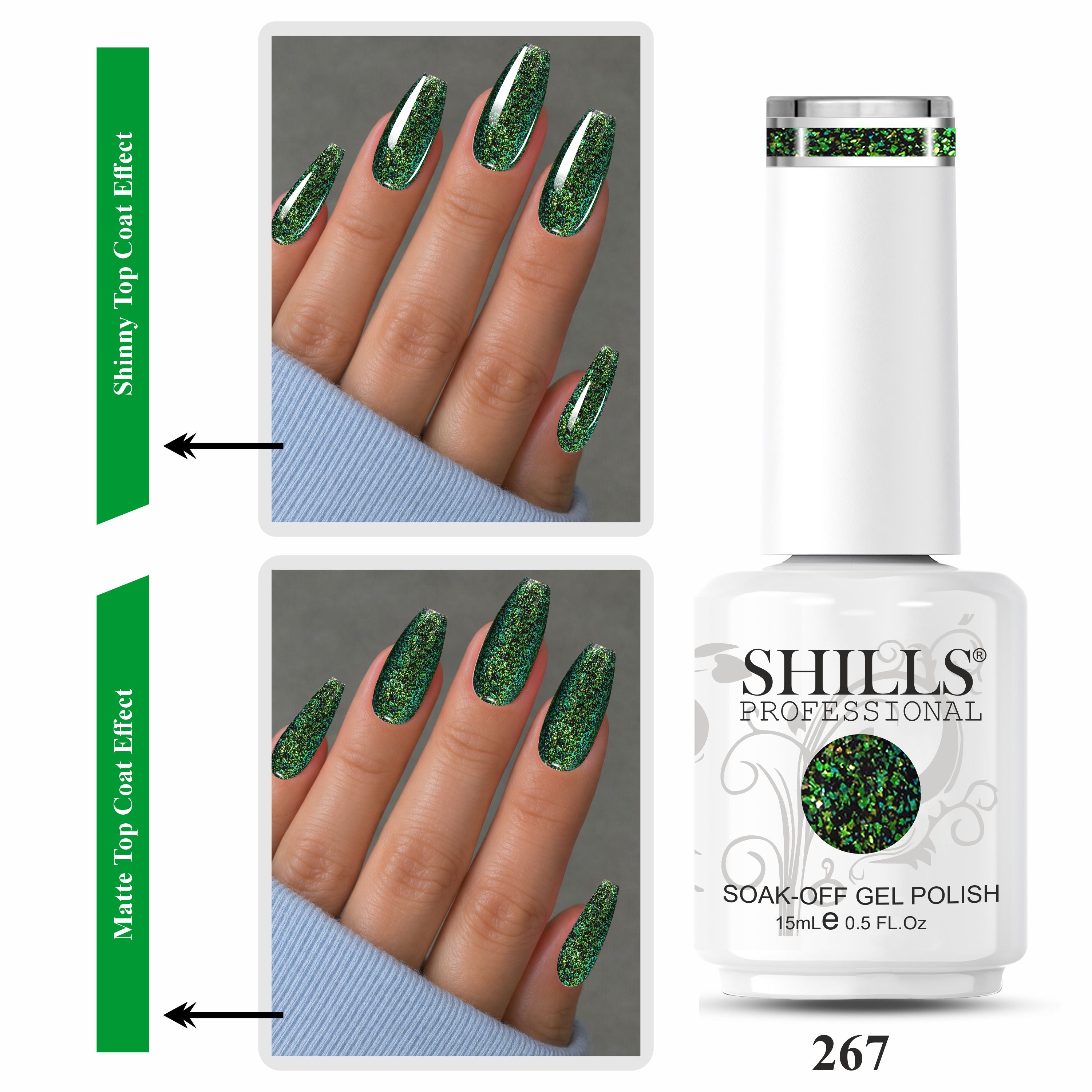 Shills Professional Fireworks UV/LED Gel Nail Polish 15ml SPG267-SPG272