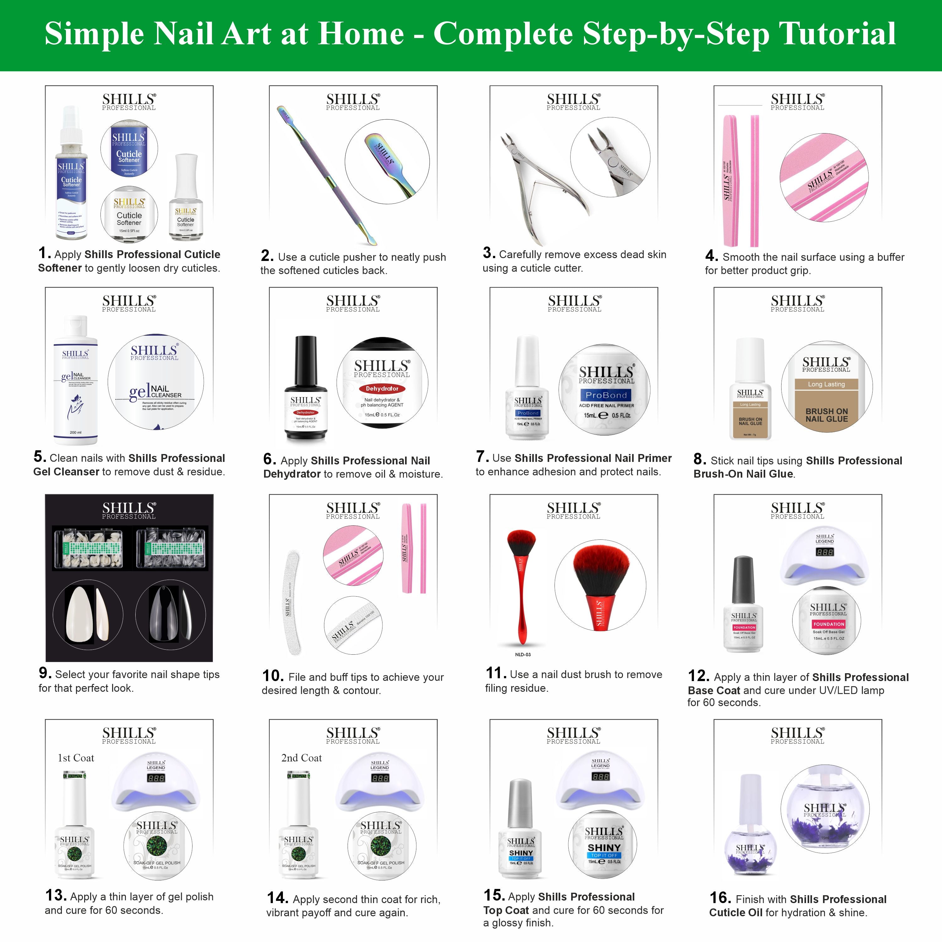 Shills Professional Fireworks UV/LED Gel Nail Polish 15ml SPG267-SPG272