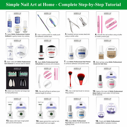Shills Professional Fireworks UV/LED Gel Nail Polish 15ml SPG267-SPG272