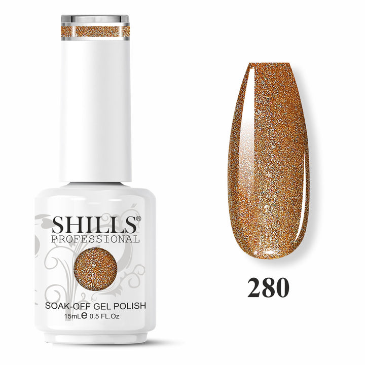 SHILLS PROFESSIONAL UV/LED Shiny Glitter Gel Polish 15ml