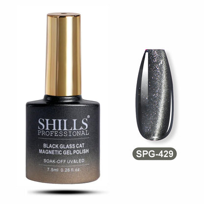 Black Glass Cat Magnetic Gel Polish