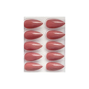 Glossy Solid Color Nails Sharp Almond(SPN605-SPN630)