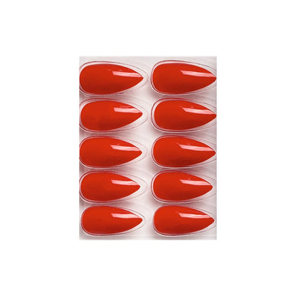 Glossy Solid Color Nails Sharp Almond(SPN631-SPN656) - Shills Professional