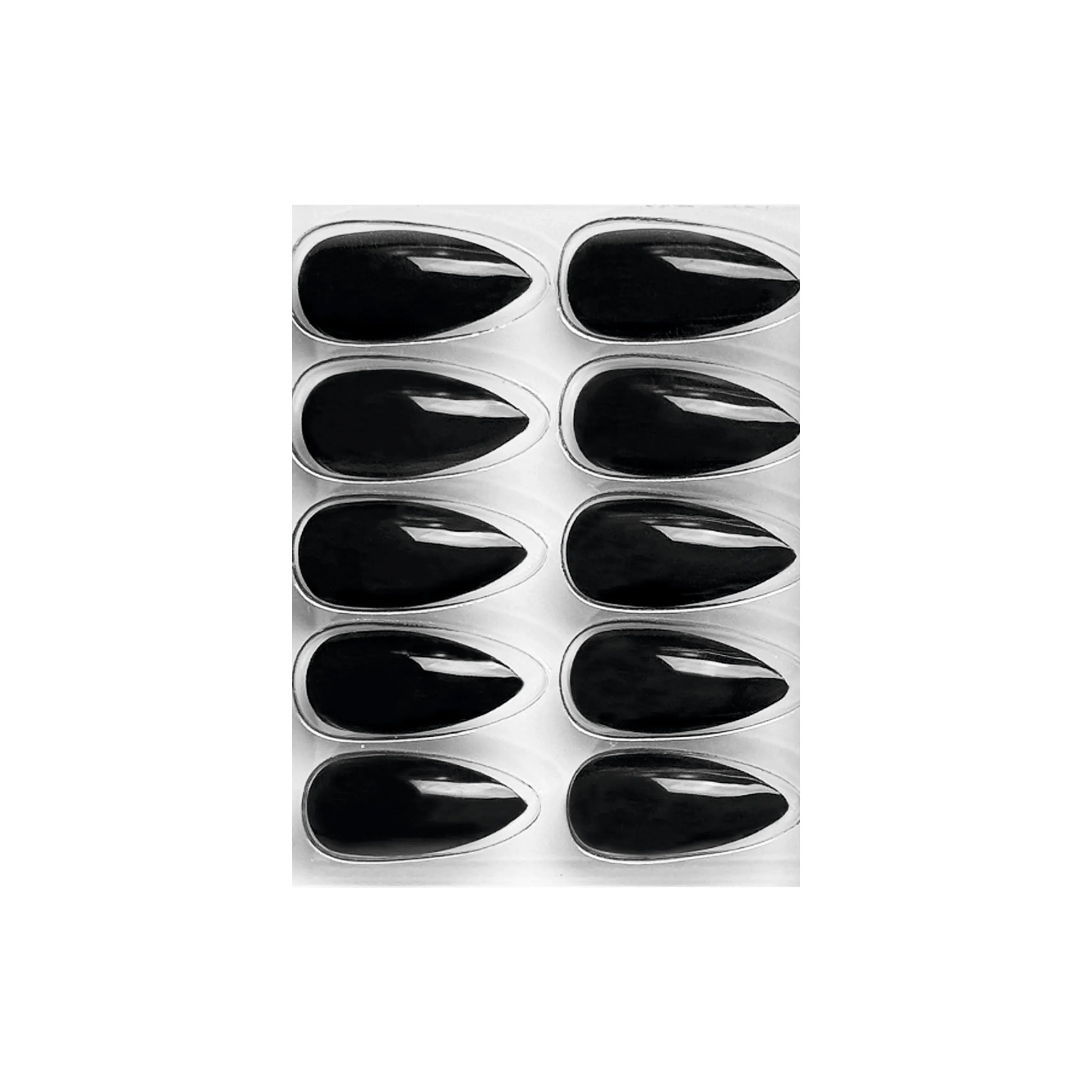 Glossy Solid Color Nails Sharp Almond(SPN605-SPN630) - Shills Professional