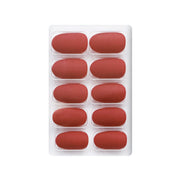 Matte Solid Color Nails Oval(SPN657-SPN666) - Shills Professional