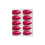 Glossy Solid Color Nails Sharp Almond(SPN631-SPN656) - Shills Professional