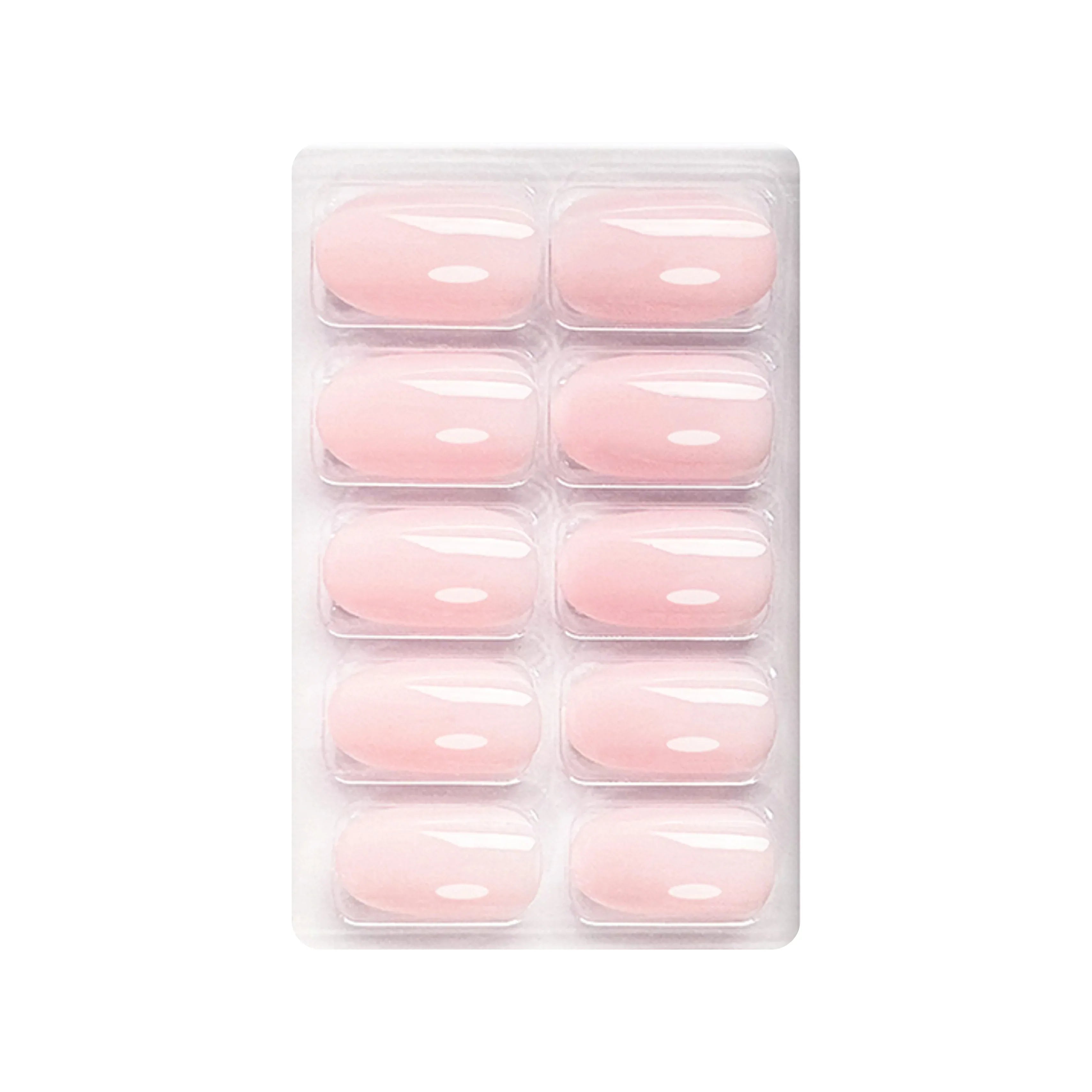 Glossy Solid Color Nails Oval(SPN527-SPN552) - Shills Professional