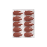 Glossy Solid Color Nails Sharp Almond(SPN631-SPN656) - Shills Professional