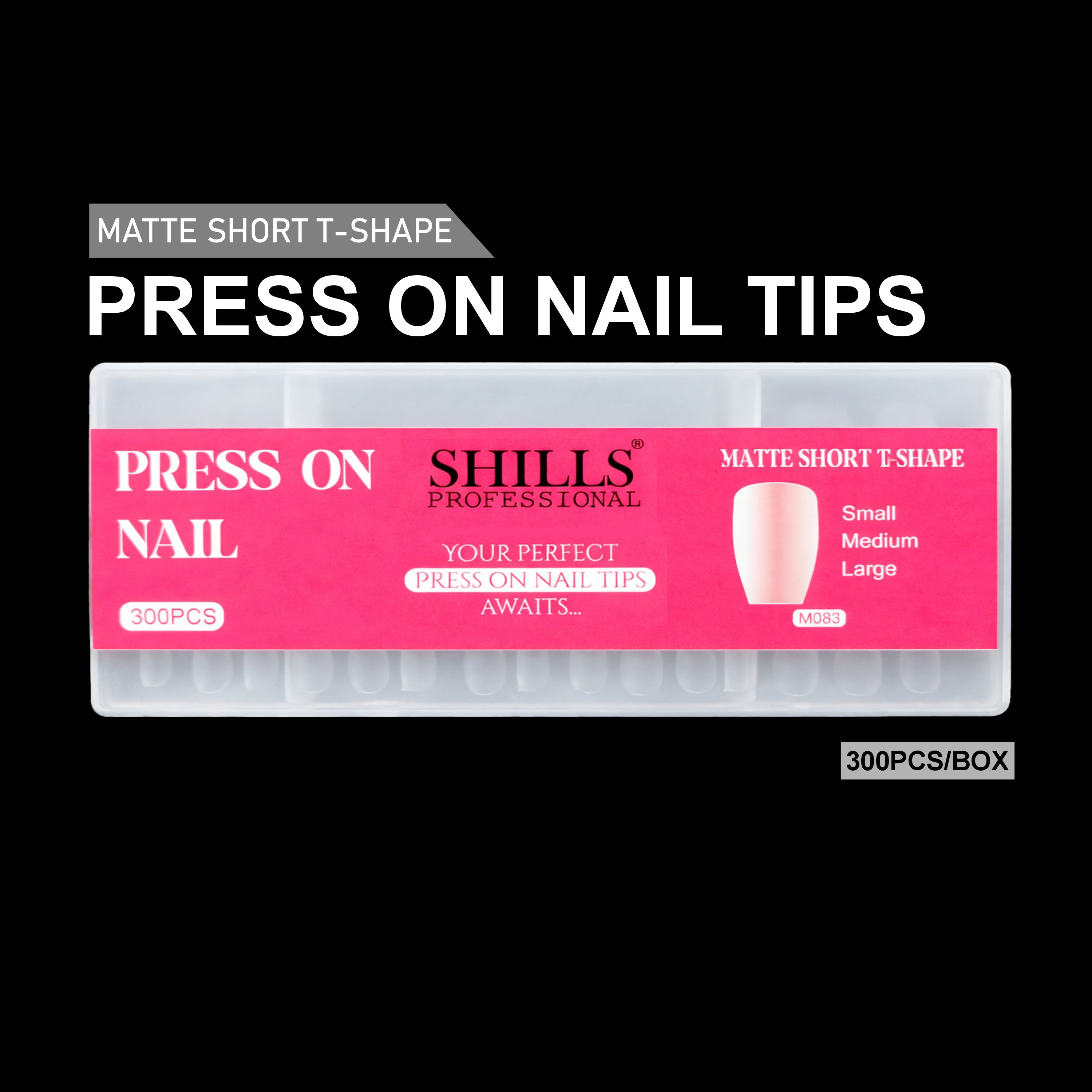 Press On Nail Tips – Matte Short T-Shape