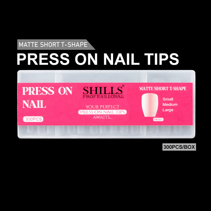 Press On Nail Tips – Matte Short T-Shape