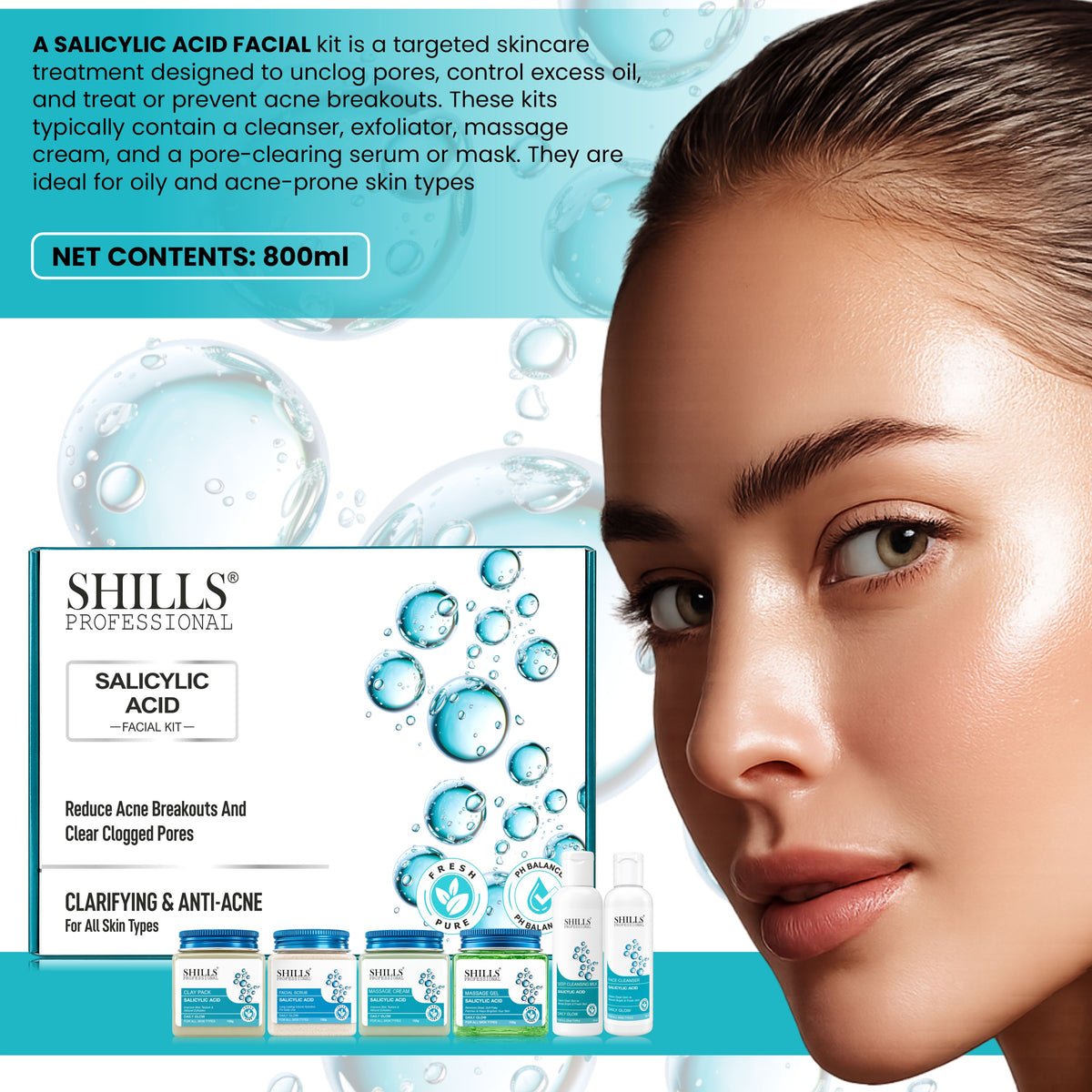 Salicylic Acid Facial Kit 800G GRN