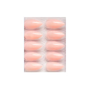 Glossy Solid Color Nails Sharp Almond(SPN631-SPN656) - Shills Professional