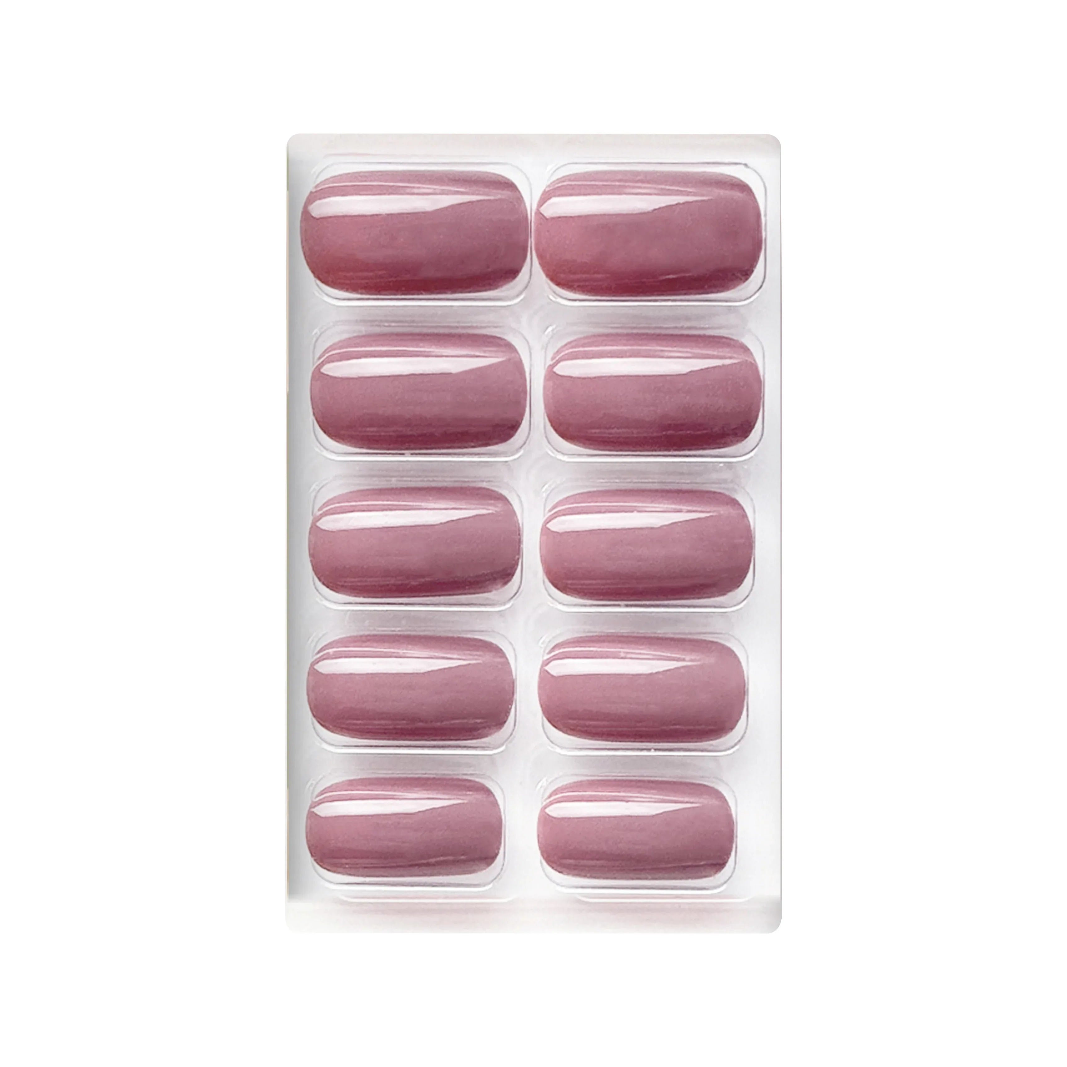 Glossy Solid Color Nails Square(SPN579-SPN604) - Shills Professional