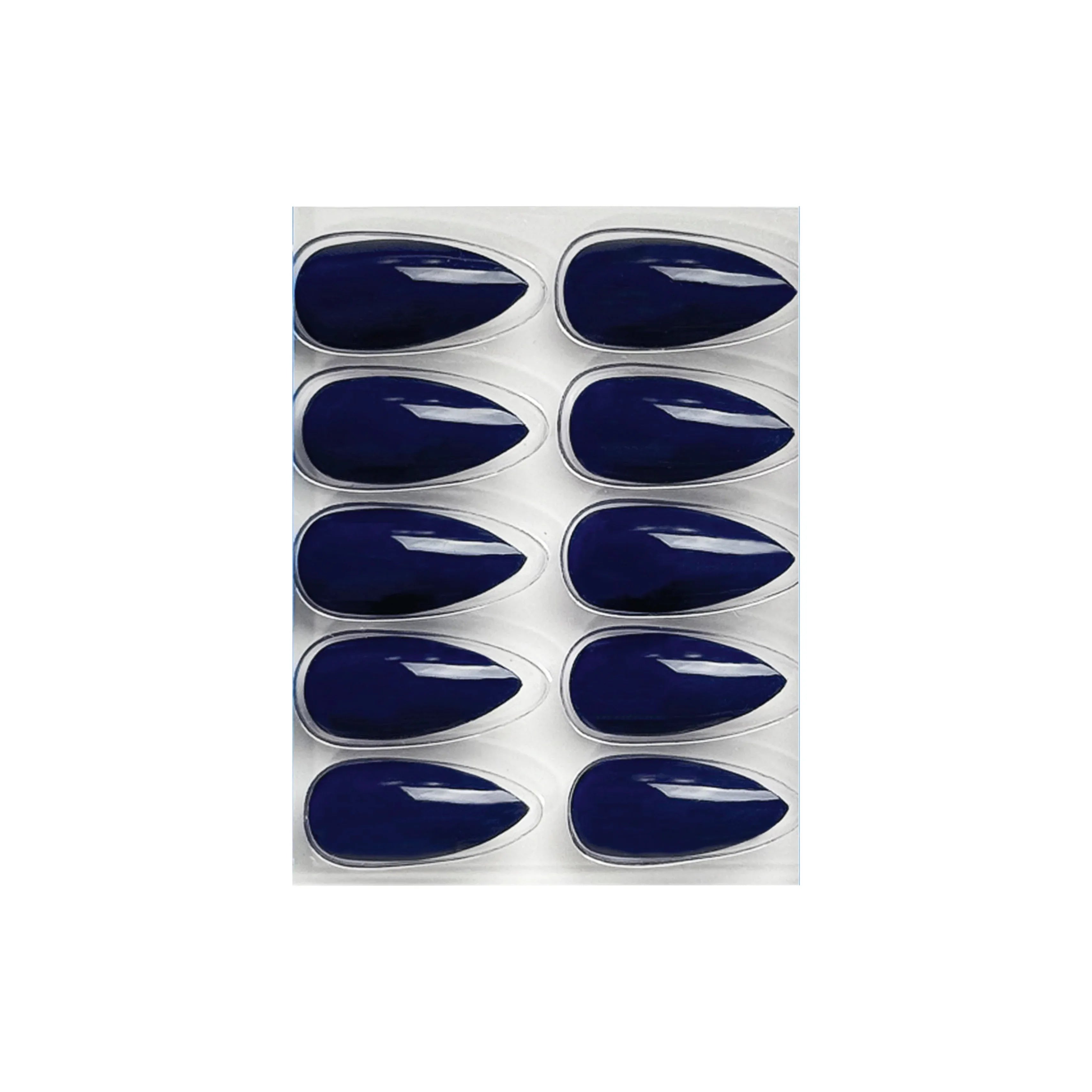 Glossy Solid Color Nails Sharp Almond(SPN605-SPN630) - Shills Professional