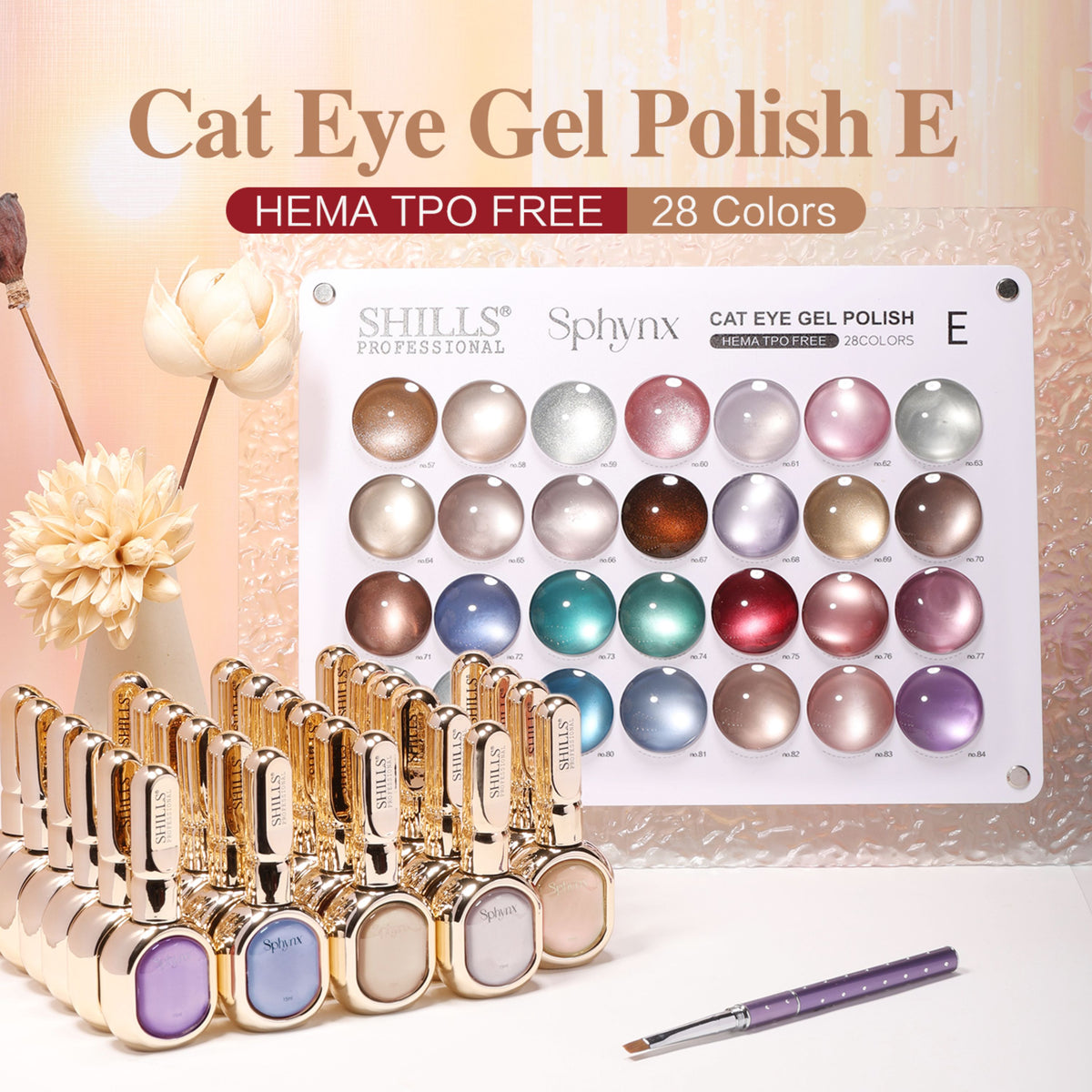SPHYNX CAT EYE GEL POLISH  SET E