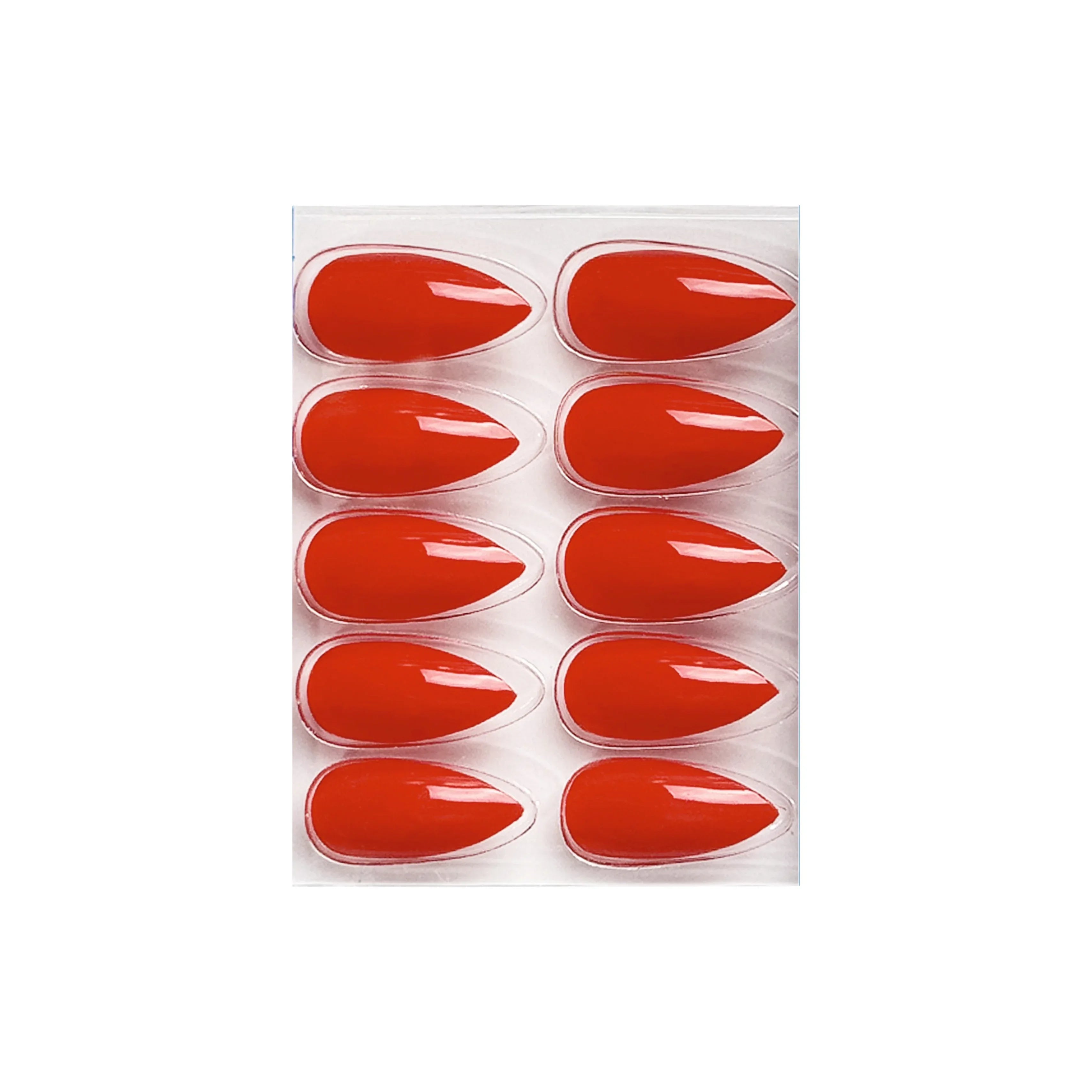 Glossy Solid Color Nails Sharp Almond(SPN631-SPN656) - Shills Professional