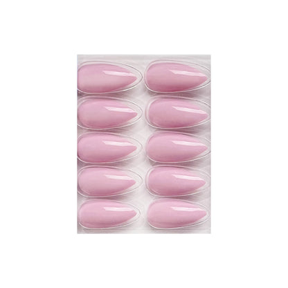 Glossy Solid Color Nails Sharp Almond(SPN631-SPN656) - Shills Professional
